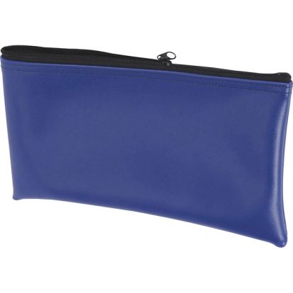 Fabric Deposit Bag, Vinyl, 6 x 11 x 1, Blue1