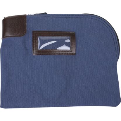 Fabric Deposit Bag, Locking, 8.5 x 11 x 1, Nylon, Blue1