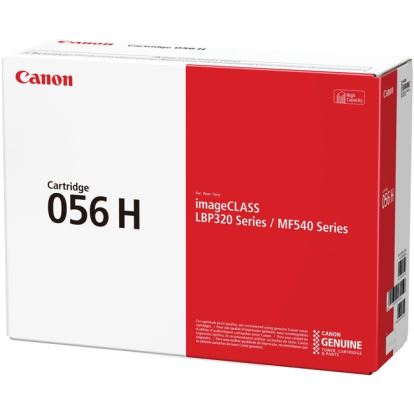 Canon 056 Original High Yield Laser Toner Cartridge - Black - 1 Each1