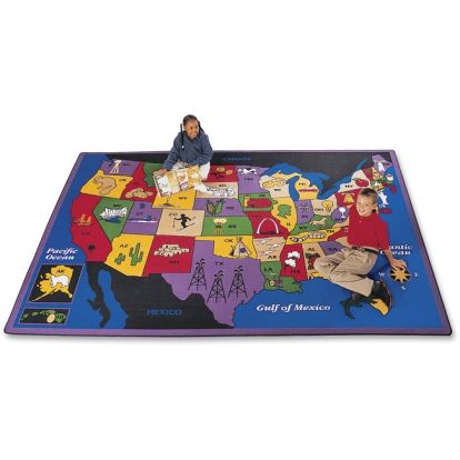 Carpets for Kids Discover America U.S. Map Area Rug1