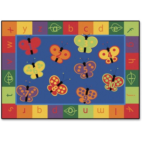 Carpets for Kids 123 ABC Butterfly Fun Rectangle Rug1