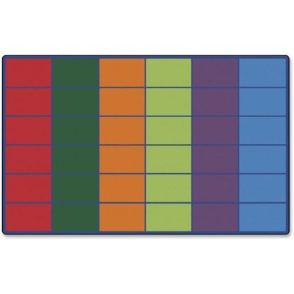 Carpets for Kids Color Rows 36-space Seating Rug1