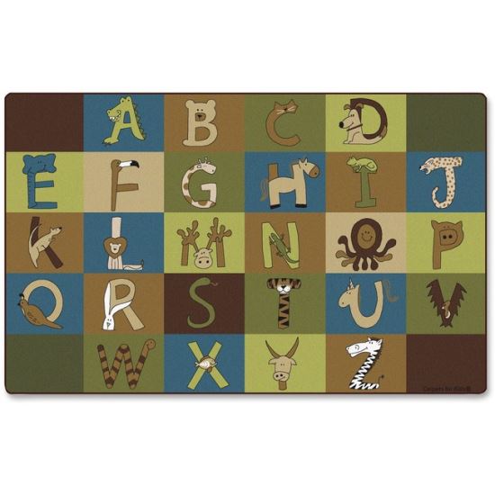 Carpets for Kids A-Z Animals Nature 12' Area Rug1