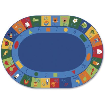 Carpets for Kids Learning Blocks Oval Seating Rug1
