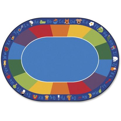 Carpets for Kids Fun With Phonics Oval Seating Rug1