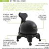 FitPro Ball Chair, Supports Up to 200 lb, Gray5