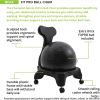 FitPro Ball Chair, Supports Up to 200 lb, Gray6