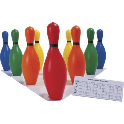Champion Sports Multi-Color Plastic Bowling Pin Set1