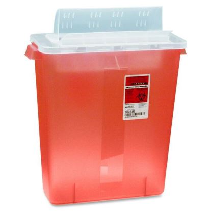 Covidien Transparent Red Sharps Container1
