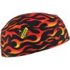 Chill-Its 6630 Flames Skull Cap - Terry Cloth1