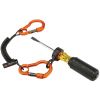 Squids 3166 Coil Tool Lanyard with Dual Carabiners - 2lbs / 0.9kg3
