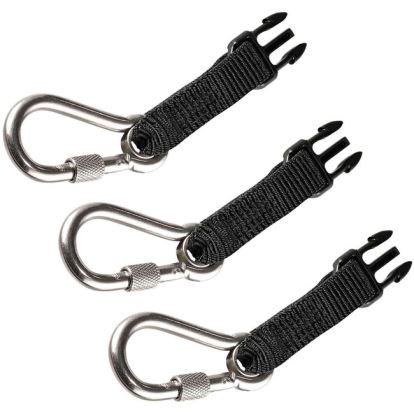 Squids 3025 Retractable Tool Lanyard Accessory Pack - SS Carabiner Attachments1
