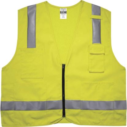 GloWear 8262FRZ Hi-Vis Flame-resistant Surveyor Vest - Class 2, NFPA 70E, Mesh1