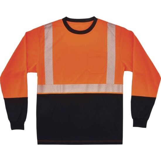 GloWear 8281BK Type R Class 2 Front Long Sleeve T-Shirt1