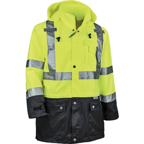 GloWear 8365BK Type R Class 3 Front Rain Jacket1