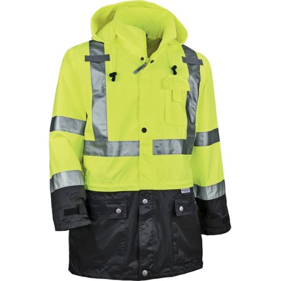 GloWear 8365BK Type R Class 3 Front Rain Jacket1