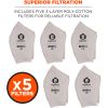 Skullerz 8810F(x) S/M White Contoured Mask Replacement Filters2