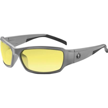 Skullerz THOR Yellow Lens Matte Gray Safety Glasses1