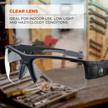Skullerz Dagr Clear Lens Safety Glasses1