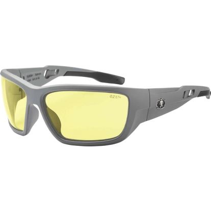 Skullerz BALDR Yellow Lens Matte Gray Safety Glasses1