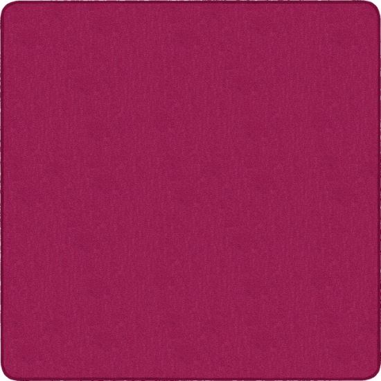 Flagship Carpets Classic Solid Color 6' Square Rug1