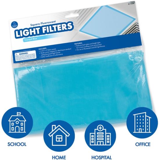 Educational Insights Square Fluorescent Light Filters (Tranquil Blue)1