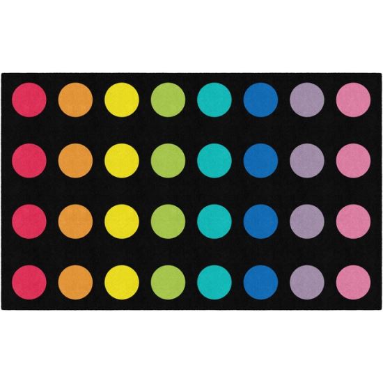 Flagship Carpets Schoolgirl Style Rainbow Dots Rug1