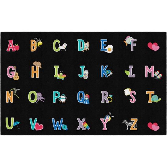 Flagship Carpets Schoolgirl Alphabet Pictures Rug1