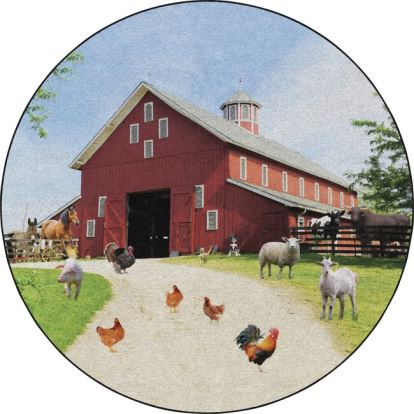 Flagship Carpets Barn Animals Classroom Rug1