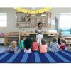 Flagship Carpets Basketweave Stripes Classroom Rug3