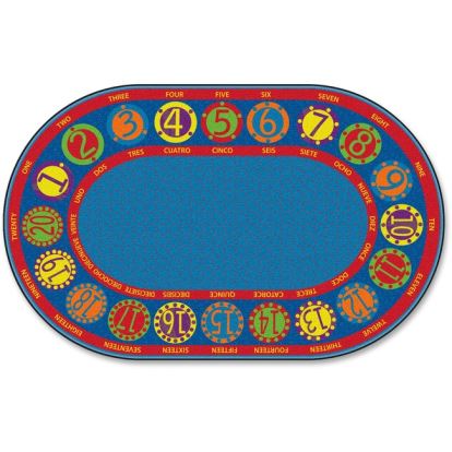 Flagship Carpets Number Circles Bilingual Rug1