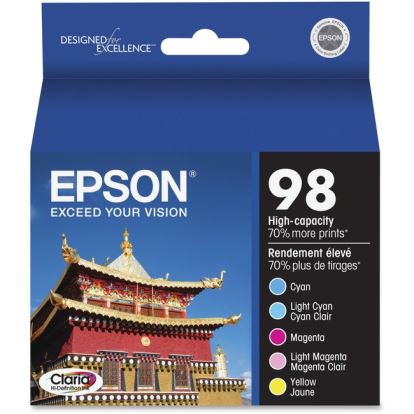 Epson Claria T098920 Original Inkjet Ink Cartridge - Cyan, Magenta, Yellow, Light Cyan, Light Magenta - 1 / Pack1
