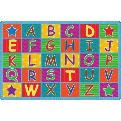 Flagship Carpets Cheerful Alphabet Classroom Rug1