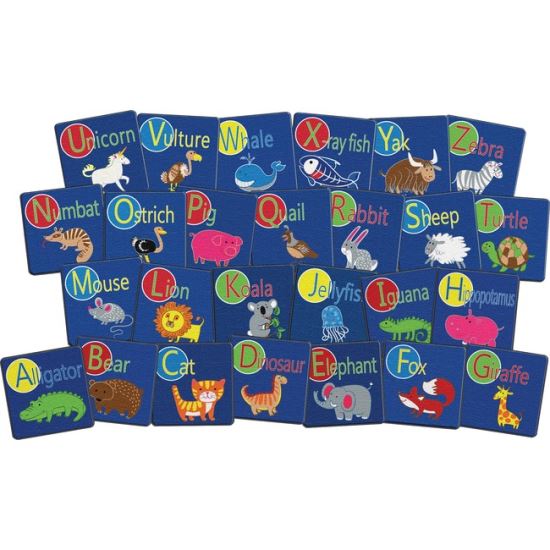 Flagship Carpets Alphabet Animal Seating Squares1