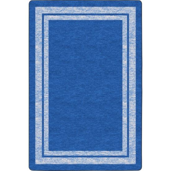 Flagship Carpets Double Light Tone Border Blue Rug1