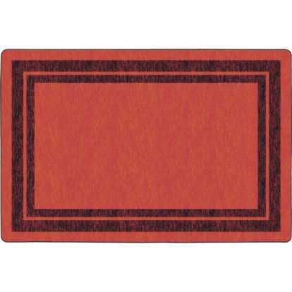 Flagship Carpets Double Dark Tone Border Red Rug1