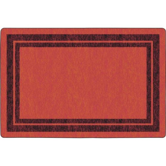 Flagship Carpets Double Dark Tone Border Red Rug1