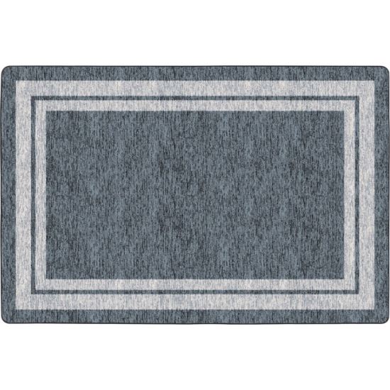 Flagship Carpets Double Light Tone Border Gray Rug1