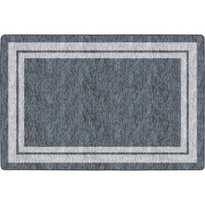 Flagship Carpets Double Light Tone Border Gray Rug1