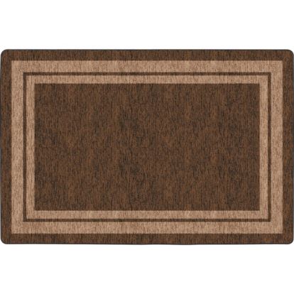 Flagship Carpets Double Light Tone Border Brown Rug1