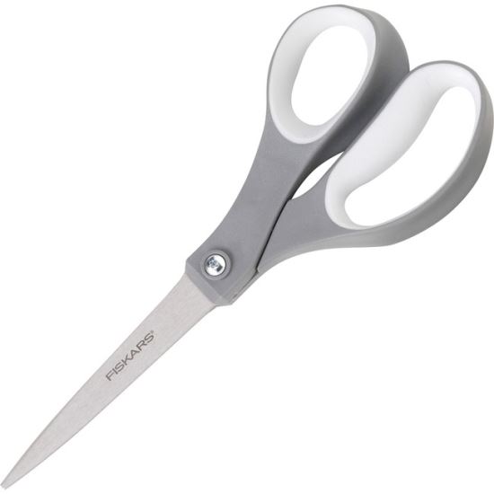 Contoured Performance Scissors, 8" Long, 3.13" Cut Length, Gray Straight Handle1