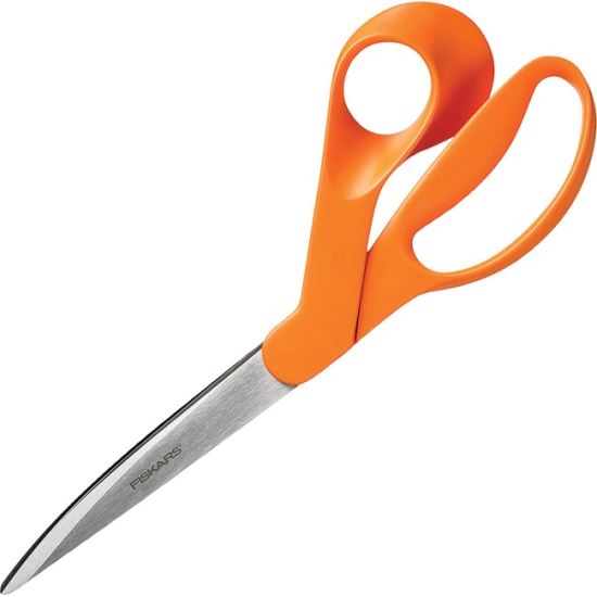 Home and Office Scissors, 9" Long, 4.5" Cut Length, Orange Offset Handle1