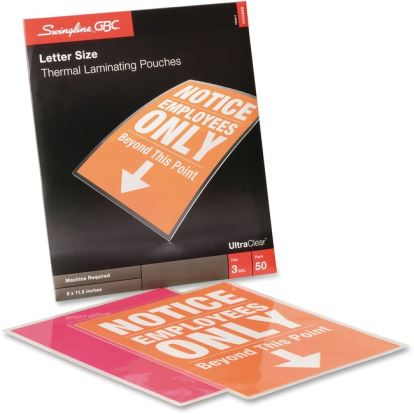 GBC Ultra Clear Thermal Laminating Pouches1