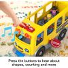 Fisher-Price Little People Toddler Learning Toy, Big Yellow School Bus Musical Push Toy2