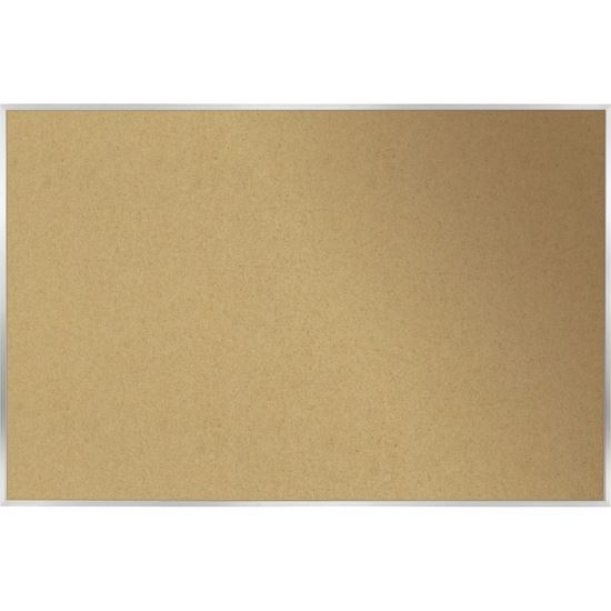 Ghent Natural Cork Bulletin Board with Aluminum Frame1