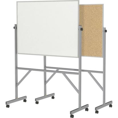 Ghent Reversible Cork Bulletin Board/ Non-Magnetic Whiteboard with Aluminum Frame1