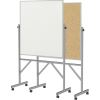 Ghent Reversible Cork Bulletin Board/Non-Magnetic Whiteboard with Aluminum Frame 1