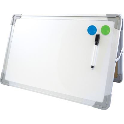 Flipside Desktop Easel Set with Pen and Two Magnets, 20" x 16"1