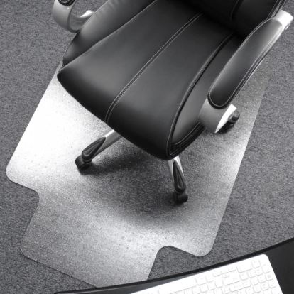 Cleartex Plush Pile Polycarbonate Chairmat w/Lip1