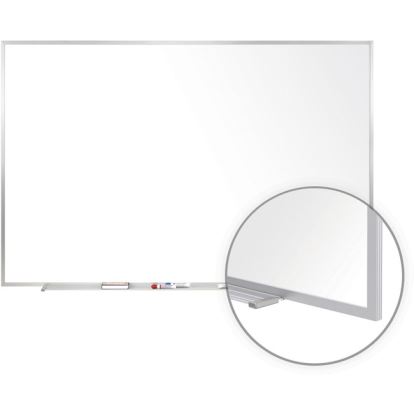 Ghent 36.43" x 48.47" Aluminum Frame Magnetic Whiteboard with 1 Marker1